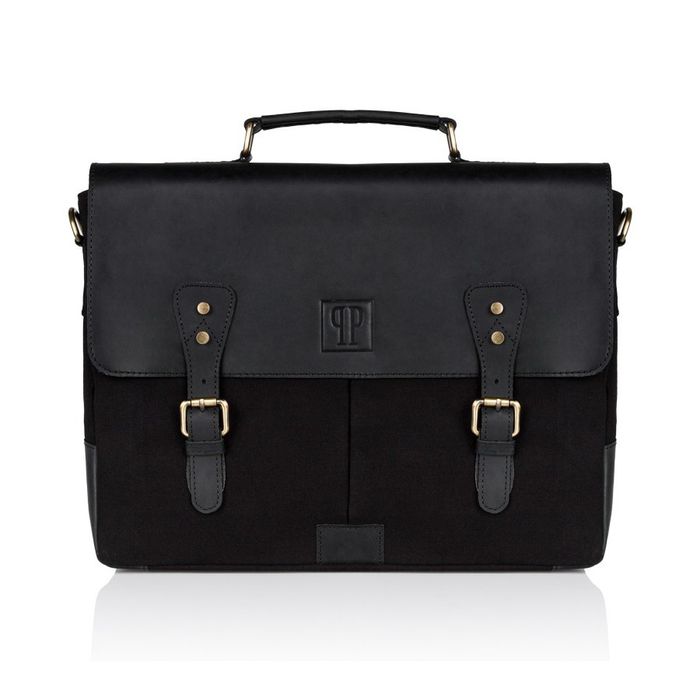 Zestaw upominkowy dla niego ZUP-28-BL: torba T-07-BL portfel T-13-BL