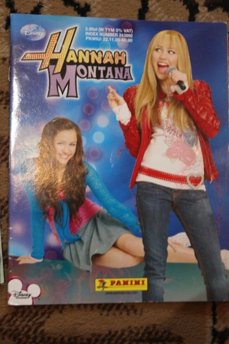 Hannah Montana albumy do naklejek + puzzle