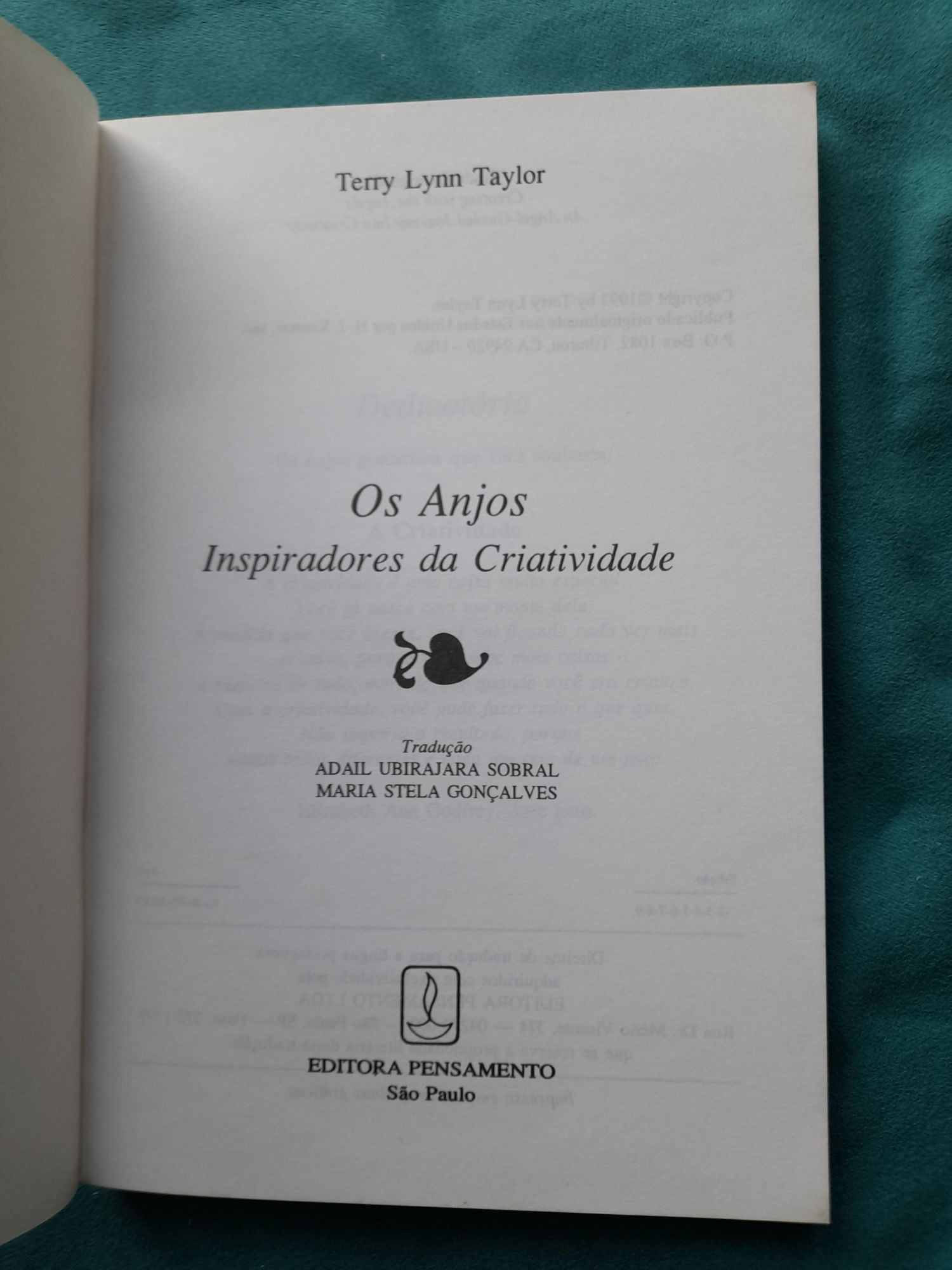 Livro "Os anjos inspiradores da criatividade"