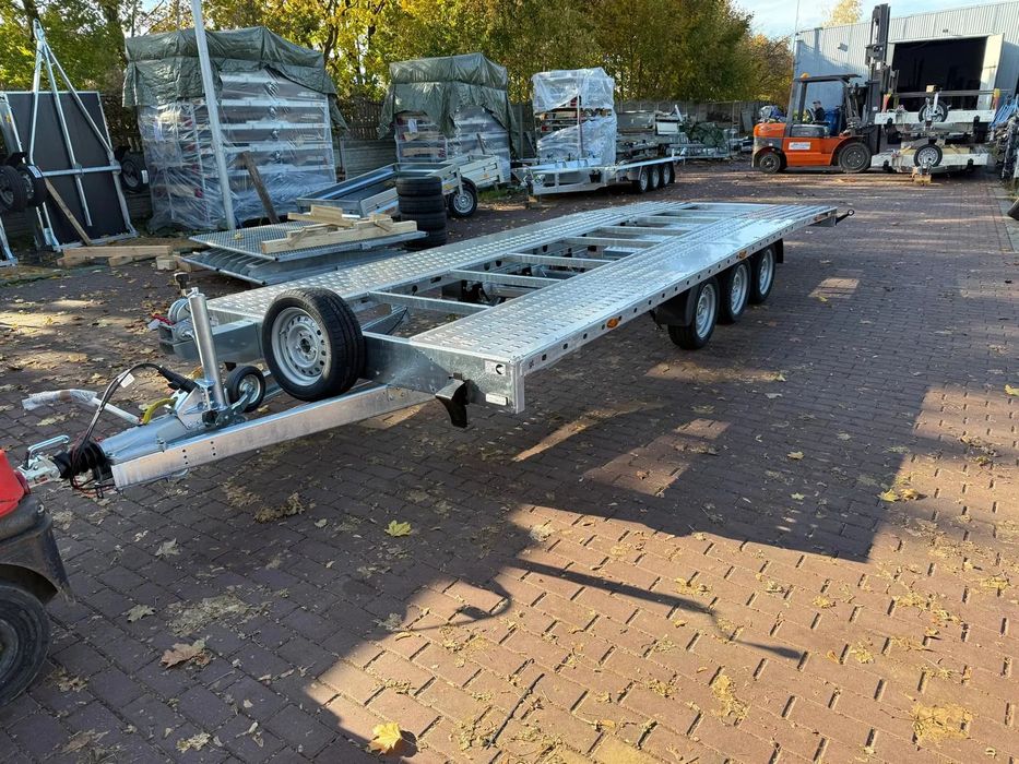Martz Laweta Martz GT Unideck PLUS 600/3 DMC 3,5T 3 osie pusta ze skosem certyfikat VDI  Nowa laweta Martz 600x210 DMC 3500 kg amortyzatory Częstochowa dostawa
