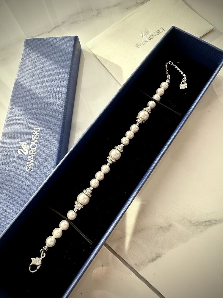 Браслет Swarovski із жемчугом