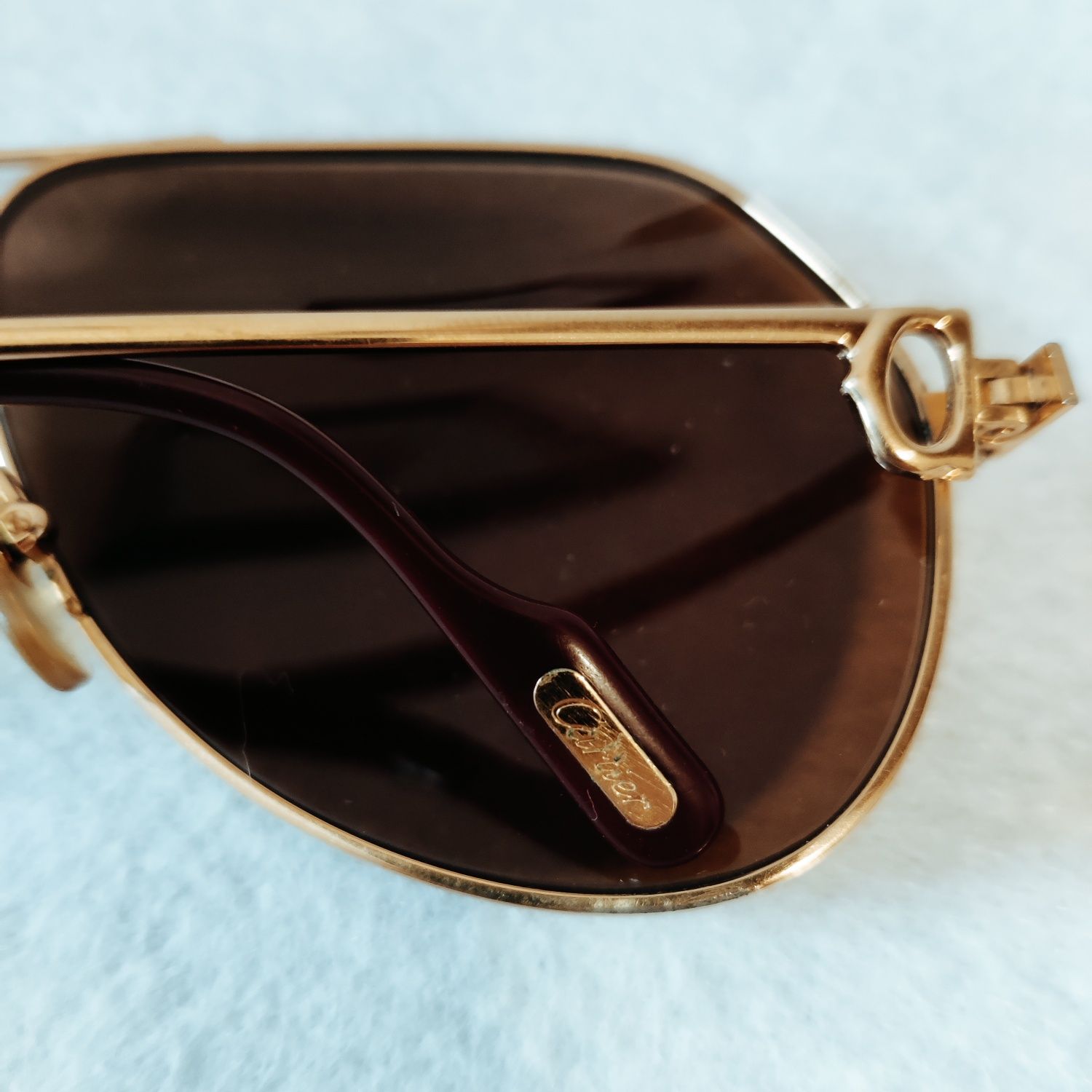 Cartier Santos okulary - vintage lata 80s