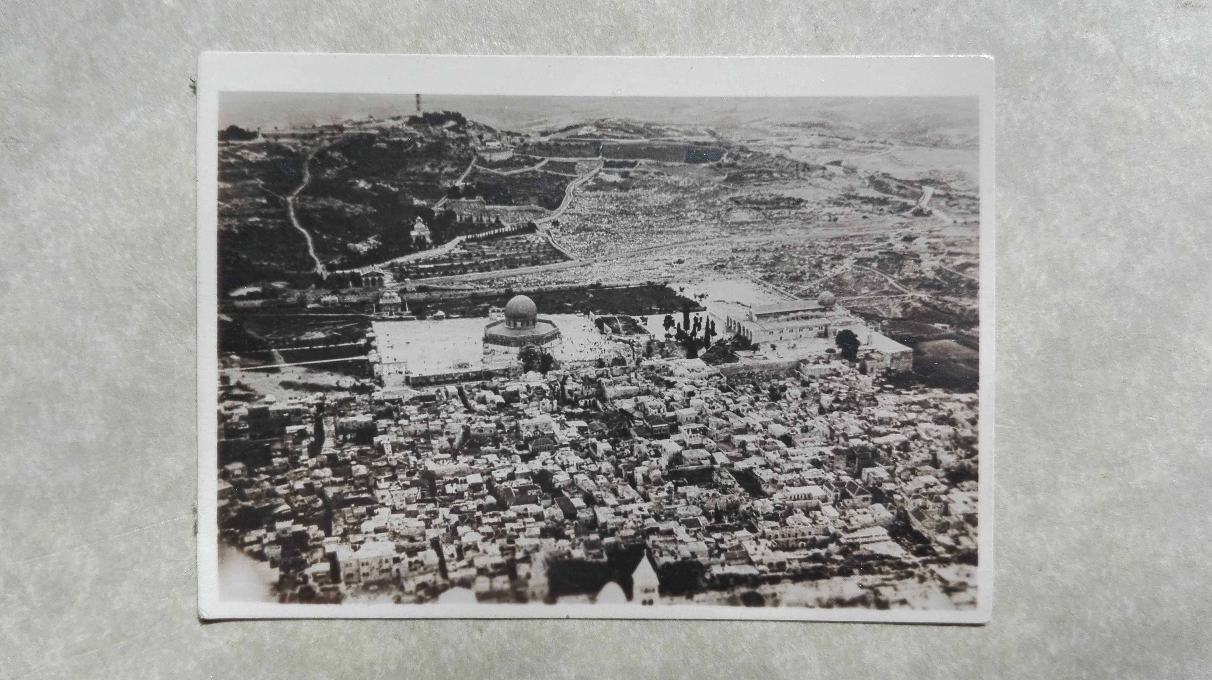 Фото Иерусалим 1933г. еврейская святая земля Палестина с дерижабля