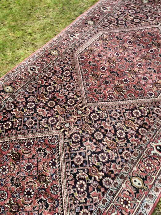 Kaszmirowy Bidjar z Iranu - Perski chodnik z czystej wełny 70 x 315 cm