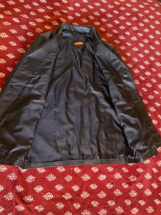 casaco cabedal/couro verdadeiro