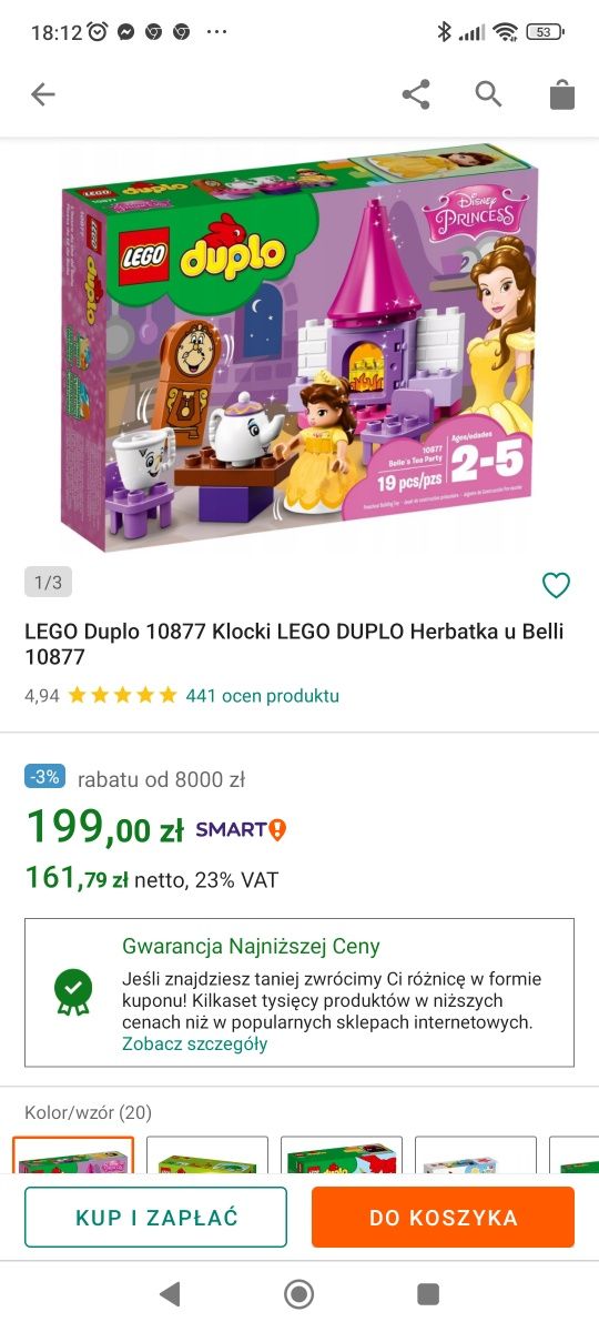 Klocki LEGO Duplo Herbatka u Belli