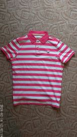 Hollister polo xl paski bawełna