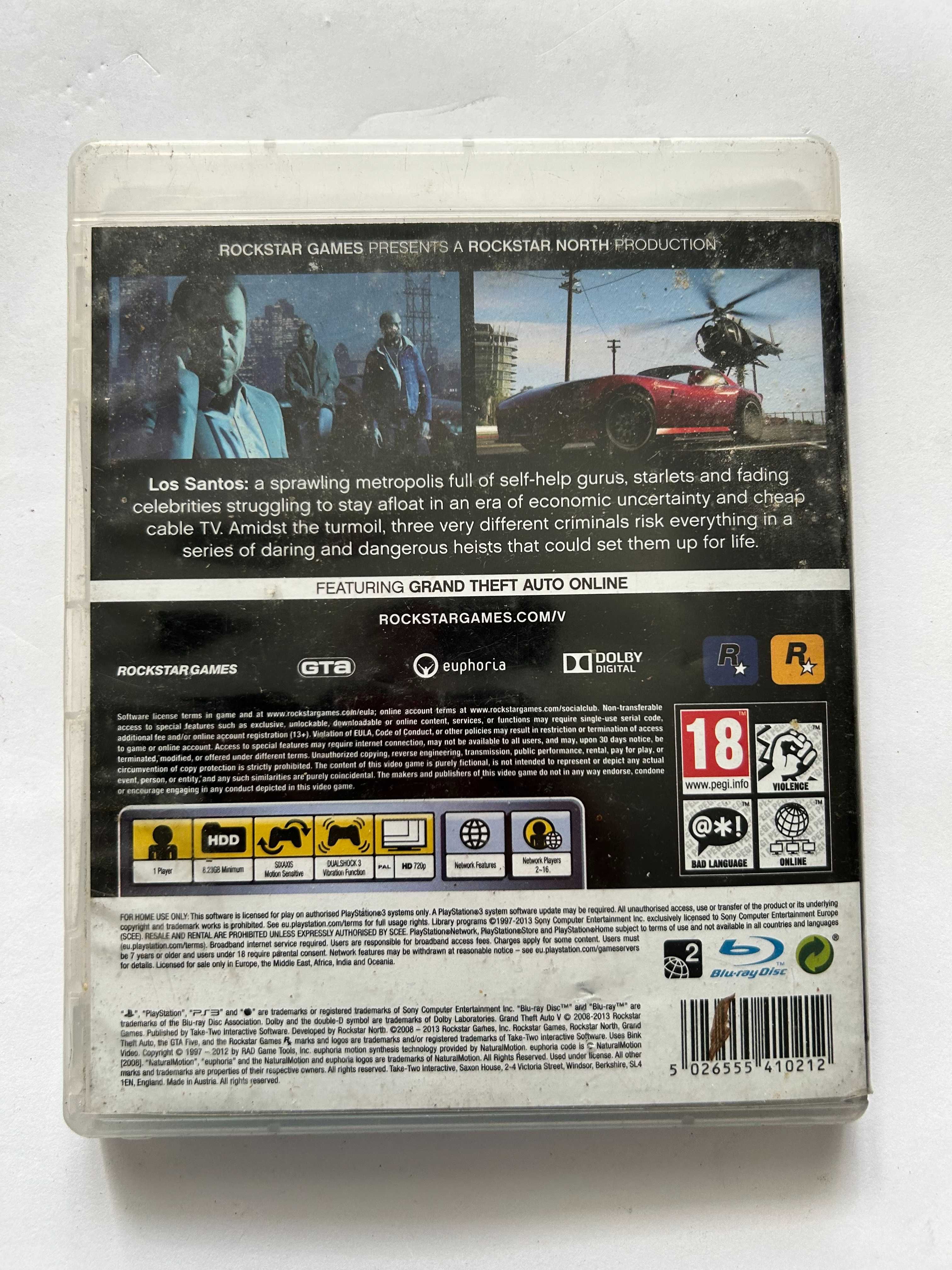 Grand Thieft Auto V GTA PS3