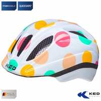 Kask rowerowy KED MEGGY TREND DotsColorful Junior "S/M" (49-55cm)