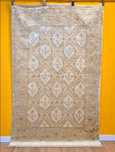 Tapete oriental TURCO de OUSHAK (ou USAK) com seda e lã, 195cm x 90cm
