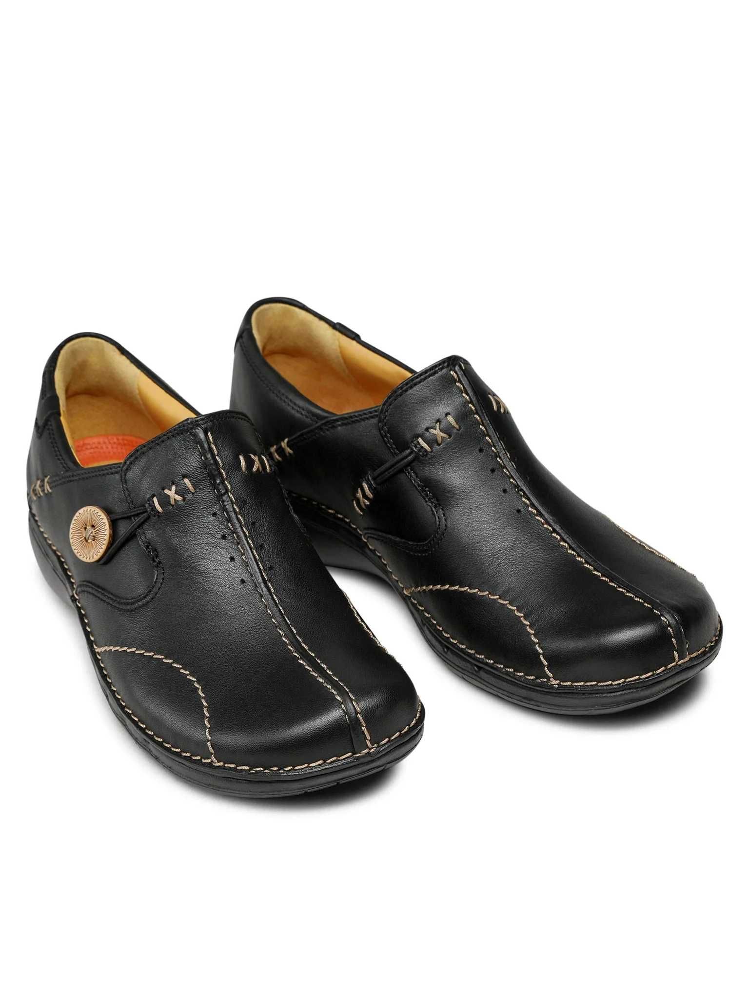 Слипоны Туфли Clarks Un Loop Оригинал Кожа Новые!