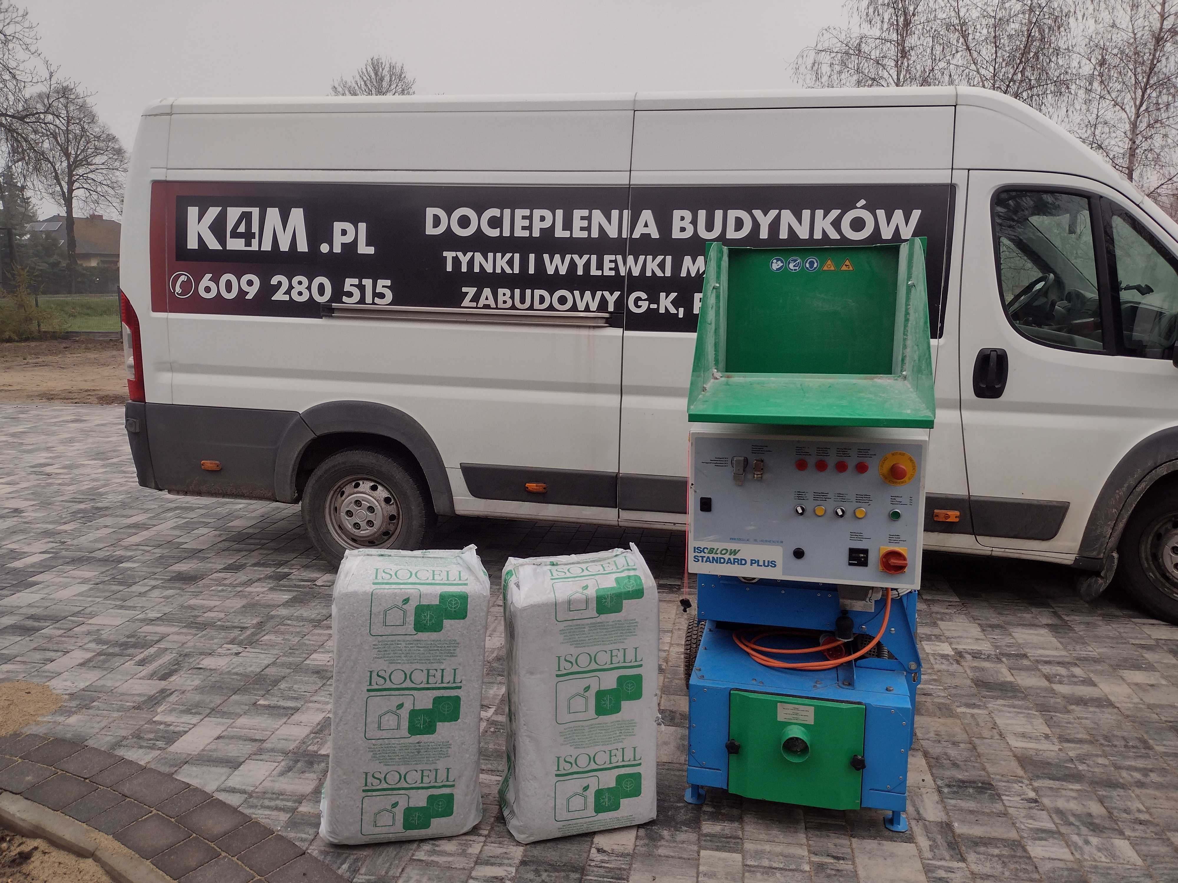 Zabudowy poddaszy / Wdmuchiwanie Celulozy / Nadmuch Wełny ocieplenie