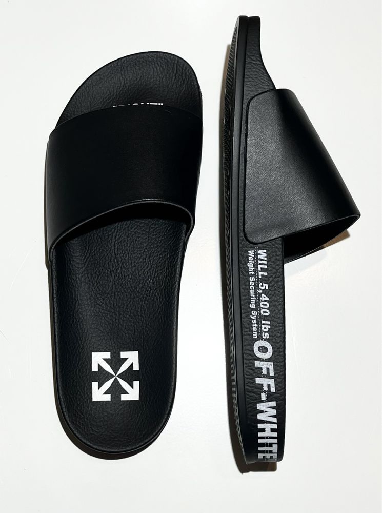 Klapki Off-White Czarne