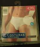 Slip Homem Sem Costura XL Preto