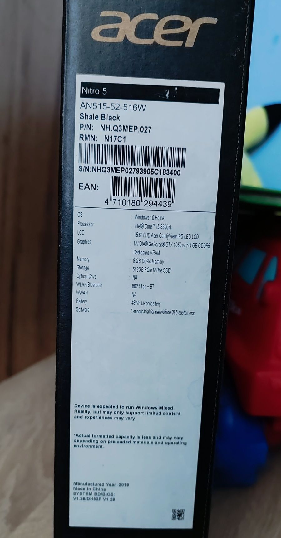 Acer Nitro 5 i5 gamingowy opis