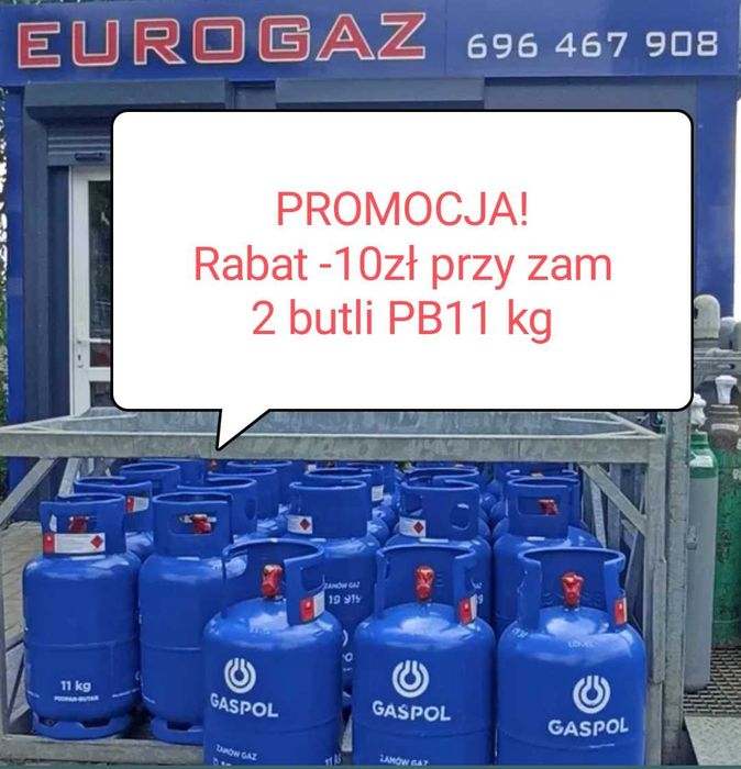 Dostawa butli z gazem