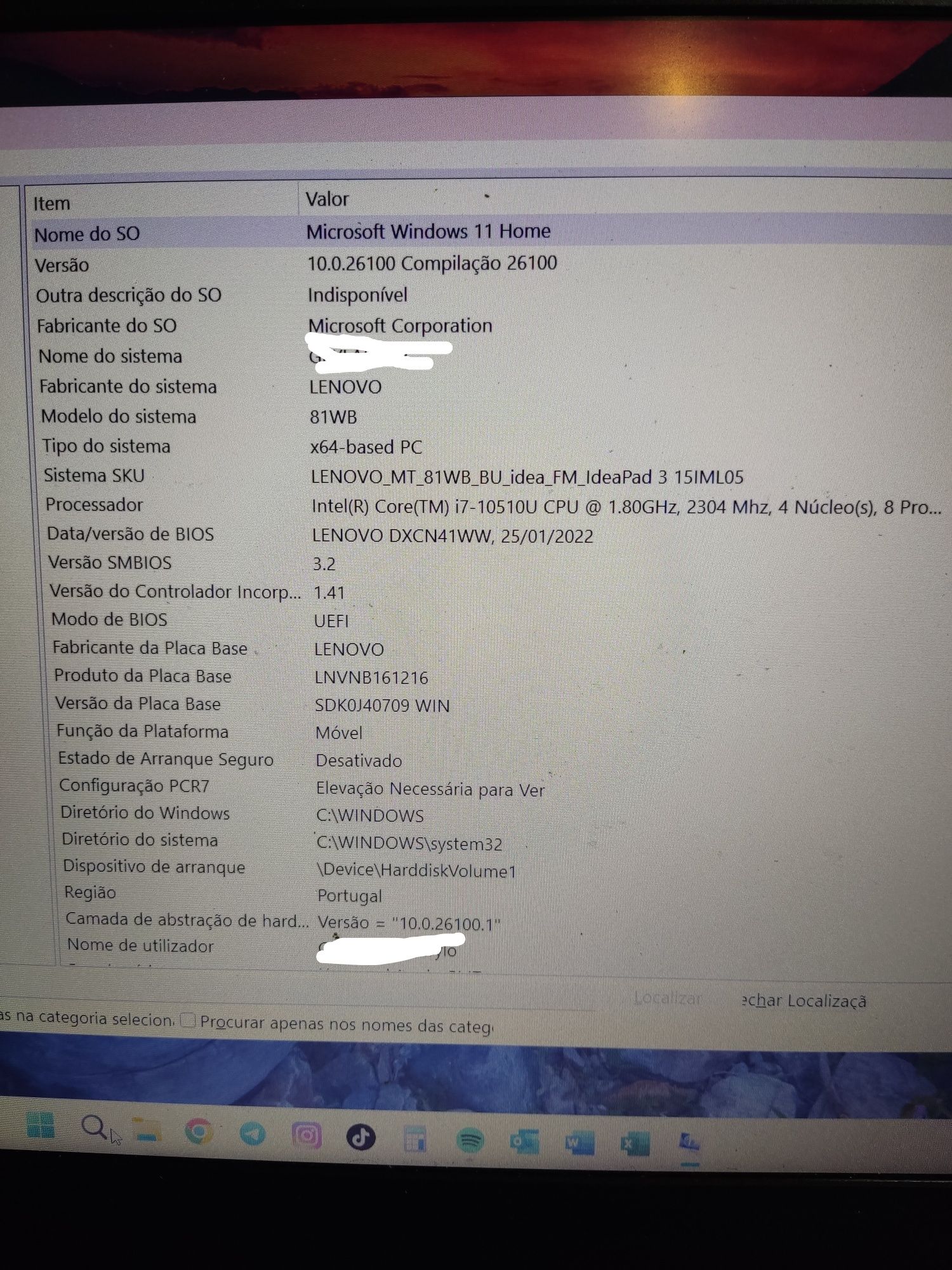 Lenovo ideapad 3 15iml05