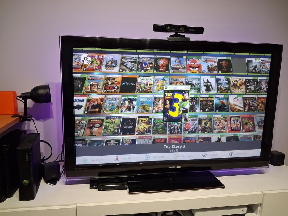 Xbox360S RGH3+2pady+kinect 100 gier (możliwy dowóz)
