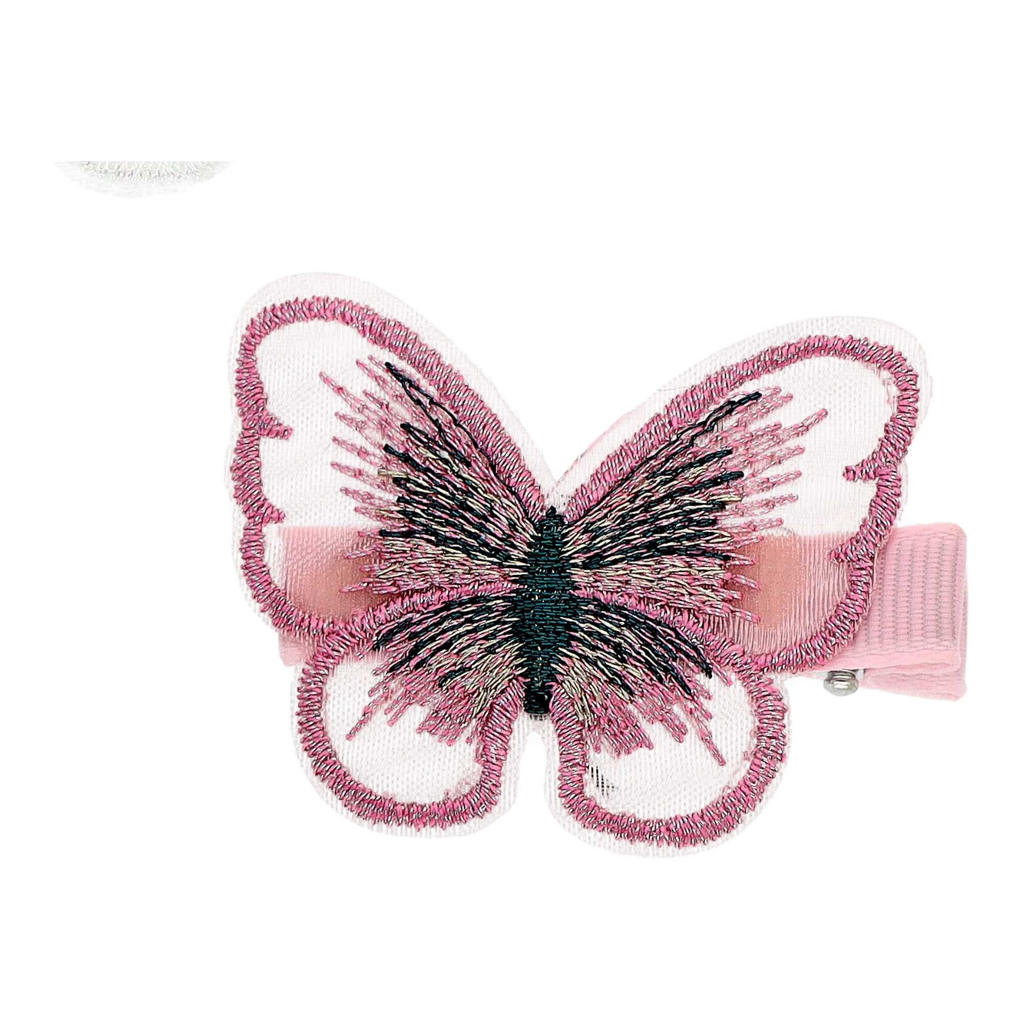 Komplet kolorowych spinek klips do włosów Motyl
