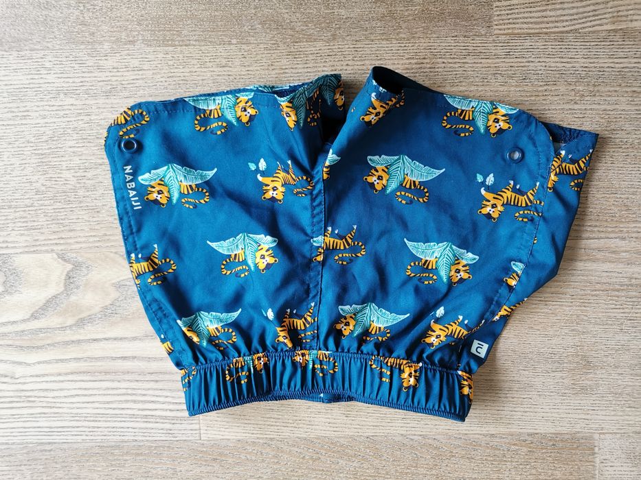 Szorty kąpielowe kąpielówki na plażę Nabaiji Decathlon spodenki 18 mie