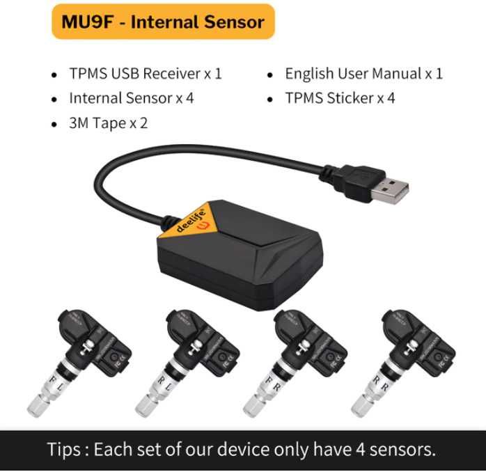 Deelife TPMS MY66T MU9F система контроля давления в шинах