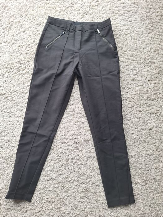 KappAhl Eleganckie spodnie 34 czarne przeszycia jak Nowe