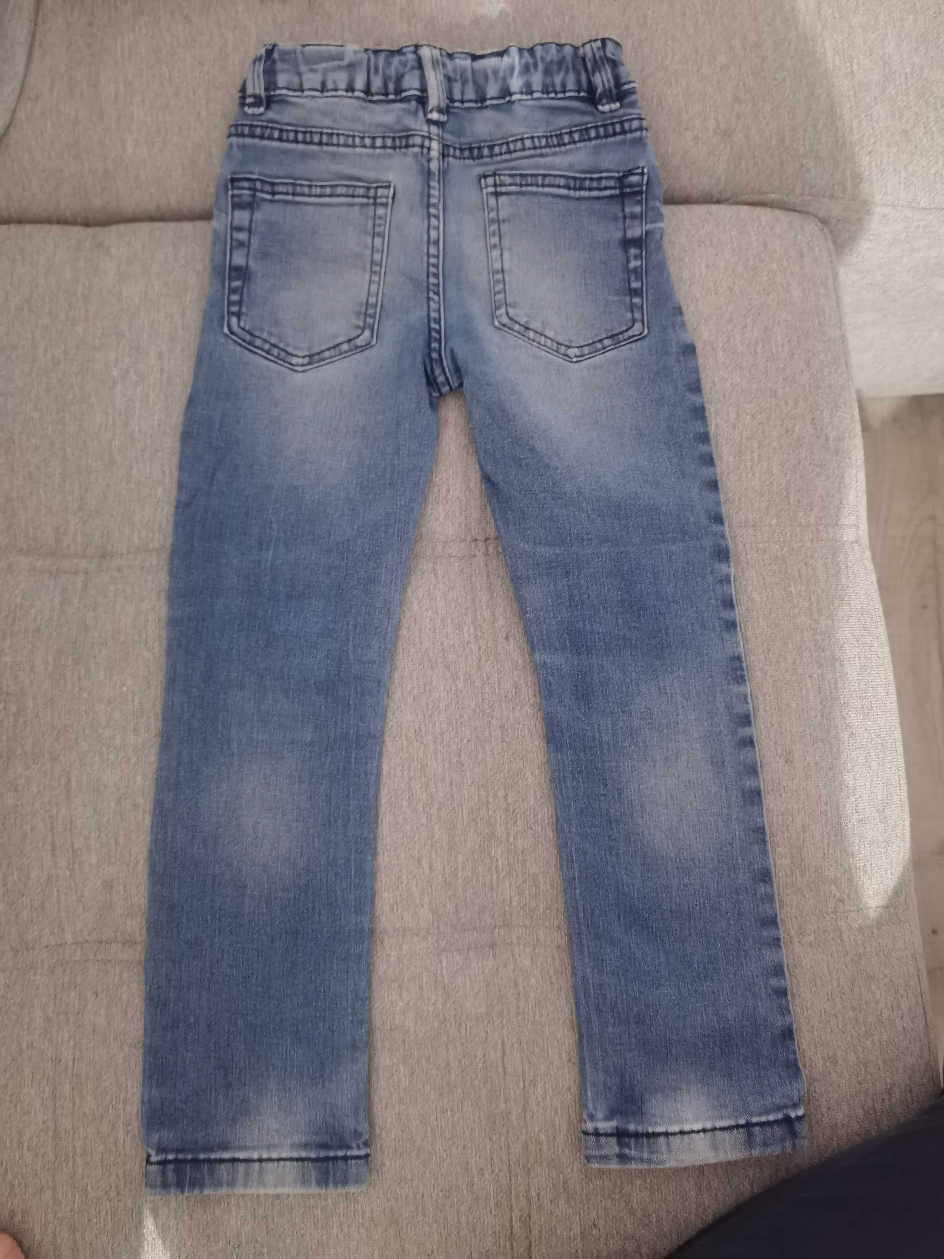 Regulowane jeansy 110 116 cm Slim