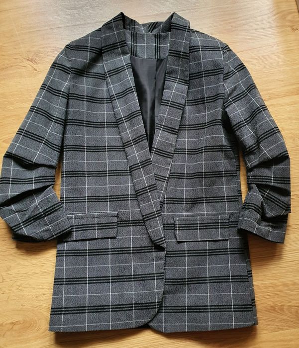 Marynarka szara krata andżela