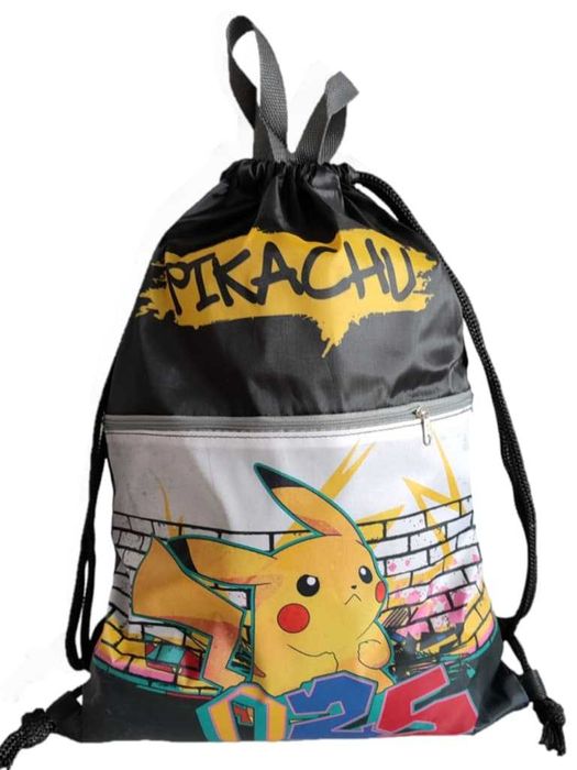 Zestaw Plecak szkolny worek piórnik saszetka Pokemon Pikachu