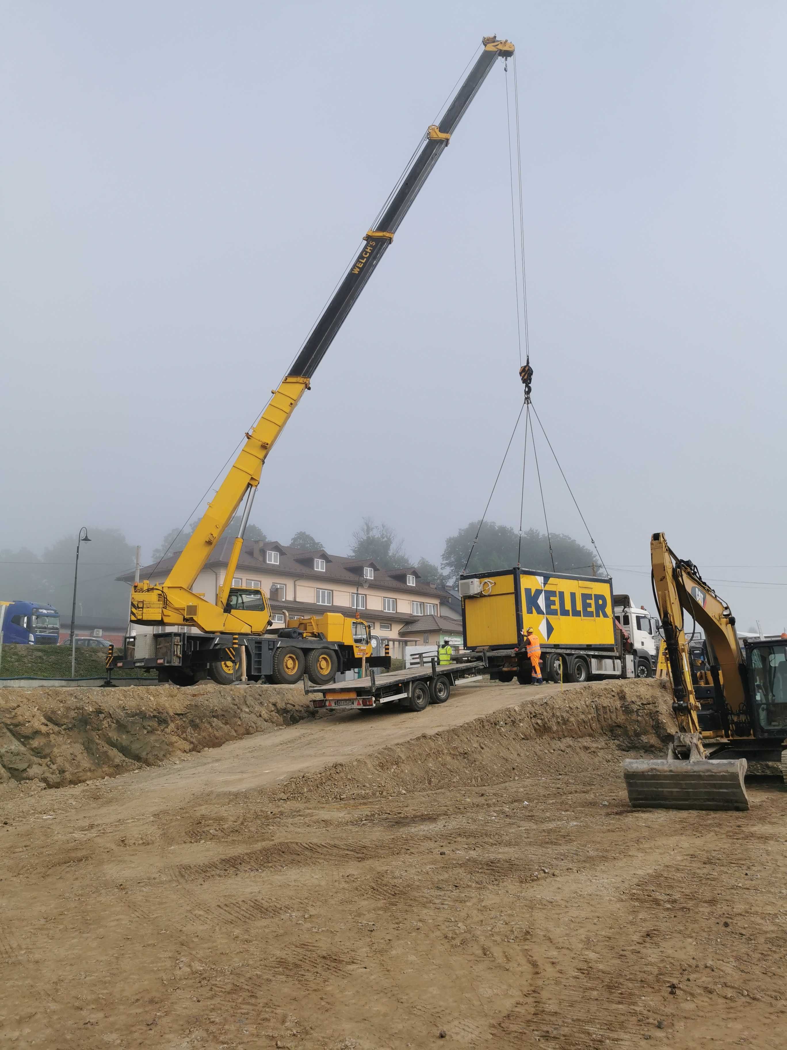 Wynajem dźwig 30-130 ton, podnośnik koszowy zwyżka hds usługi dźwigowe