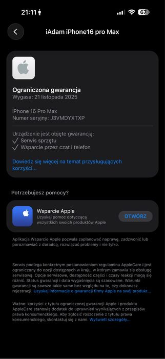 Iphone 16 pro max 256 gb Black Tytanium