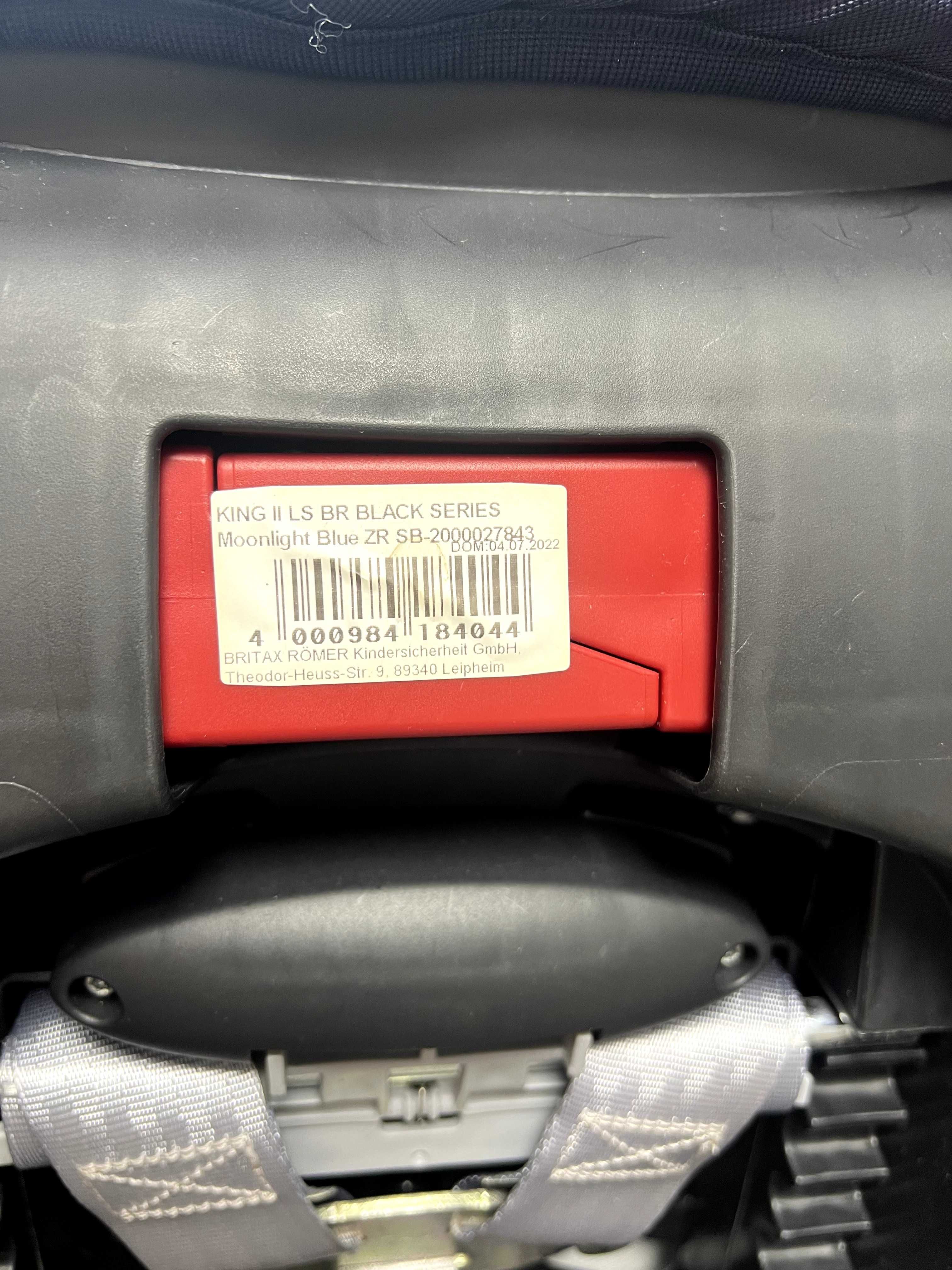 Автокрісло Britax Römer KING II, 1 група (до 4 років)