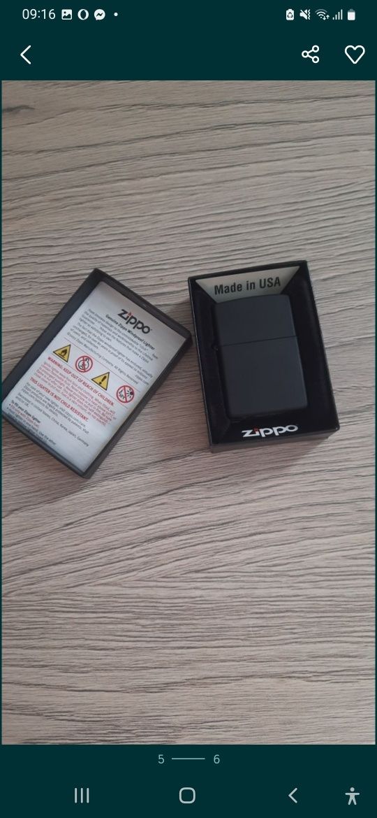 Зажигалка Zippo Classic Black Matte 218