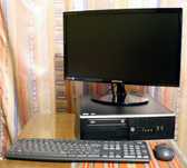 Komputer, monitor, klawiatura + mysz - zestaw