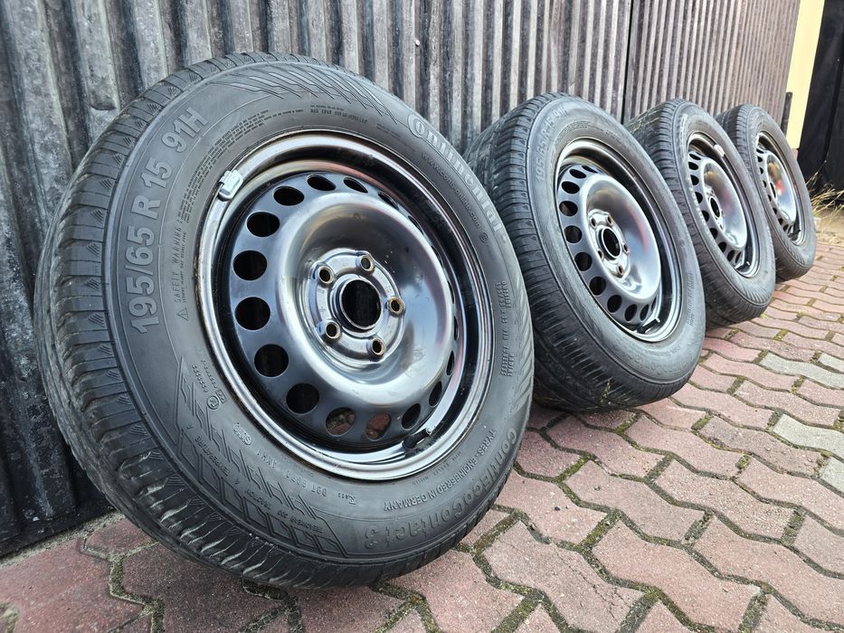 Felgi z oponami 195/65R15 VW Golf V 5 6 5x112 Touran Caddy Octavia
