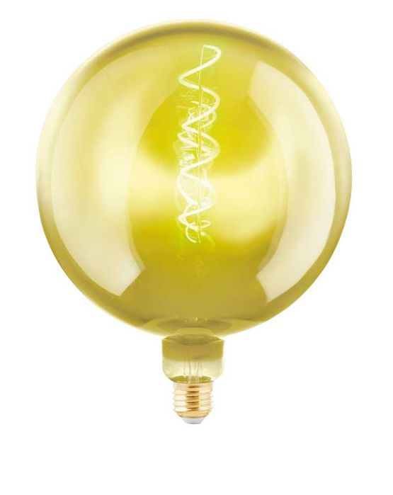 Żarówka LED dekoracyjna E27 G200 4W złota średnica 20 cm Edison 400 lm