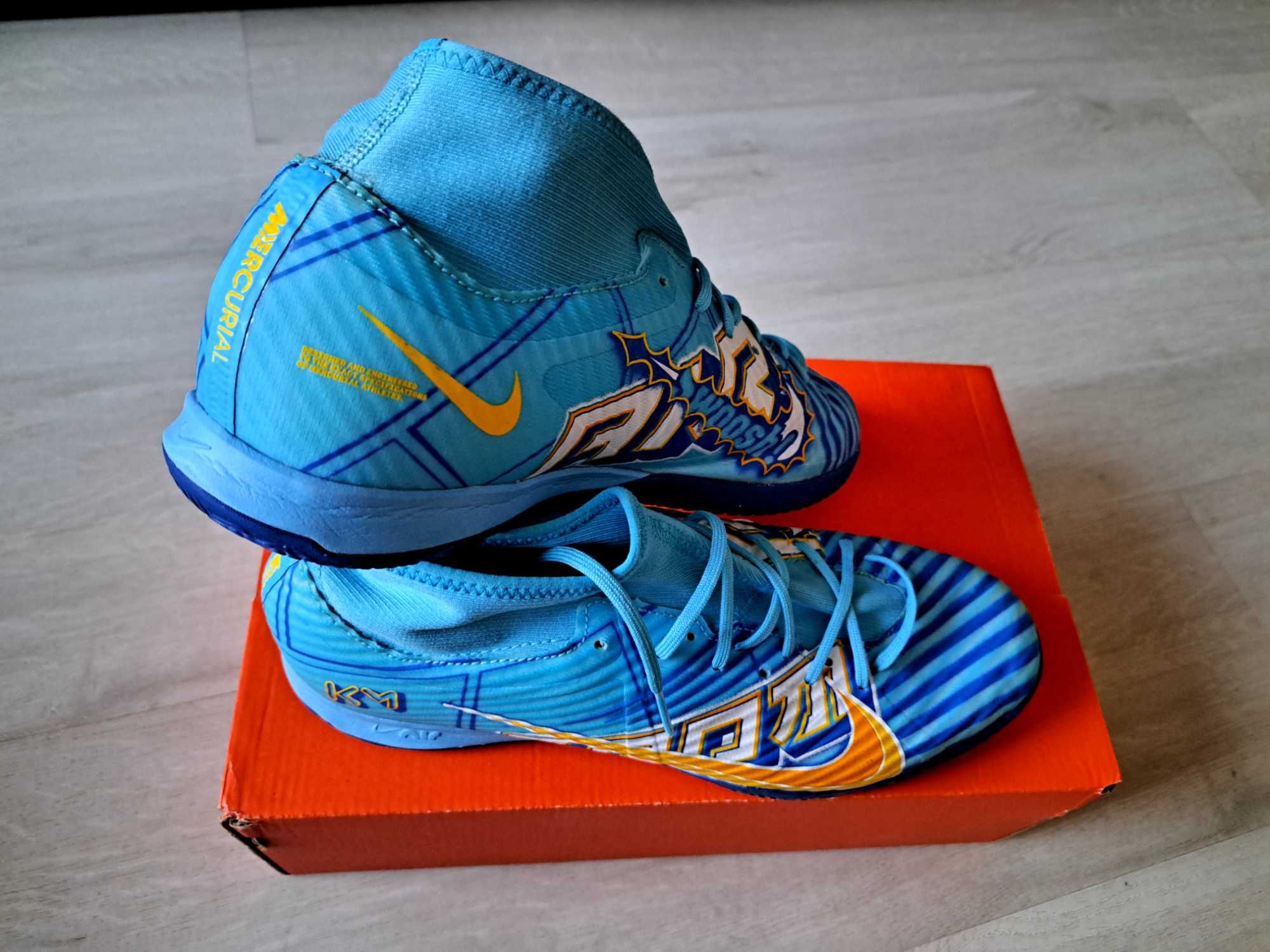 Halówki Nike Zoom Mercurial Superfly 9 Academy KM IC - Niebieski