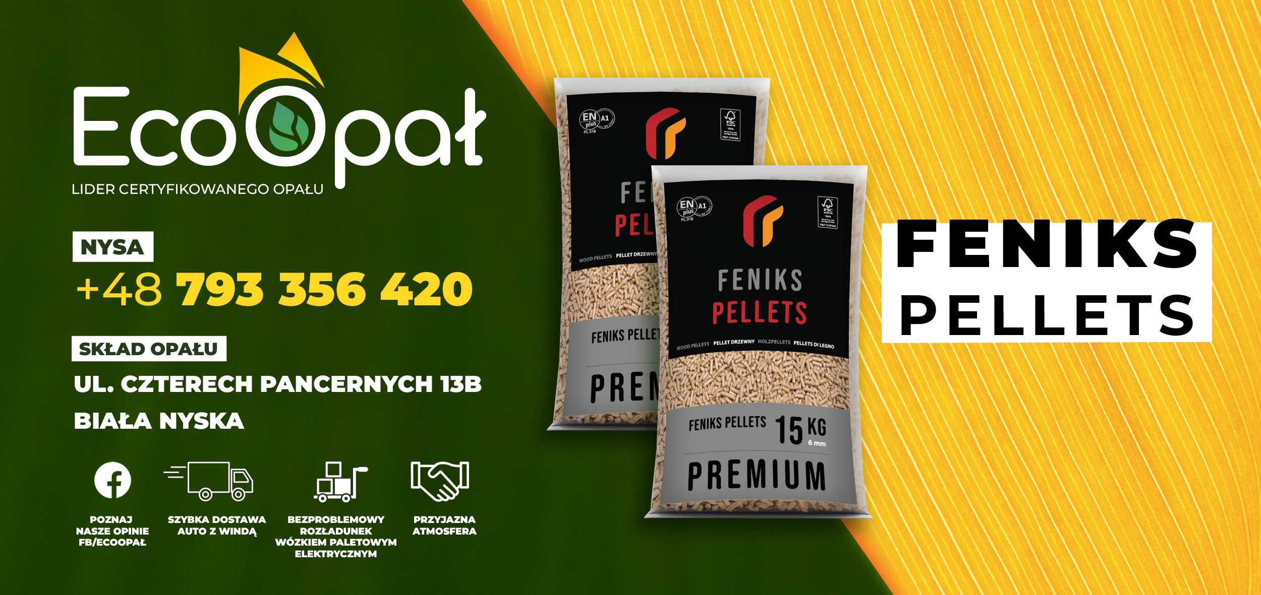 Pellet Feniks Premium A1 - Darmowa dostawa