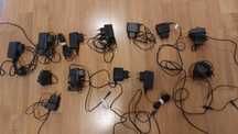 Zestaw 13 ładowarek Nokia DC 2.0 mm i DC 3.5 mm cienki i gruby bolec