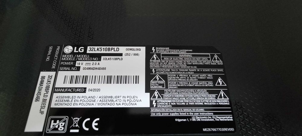 TV LG 32 lk510bpld 100% sprawny