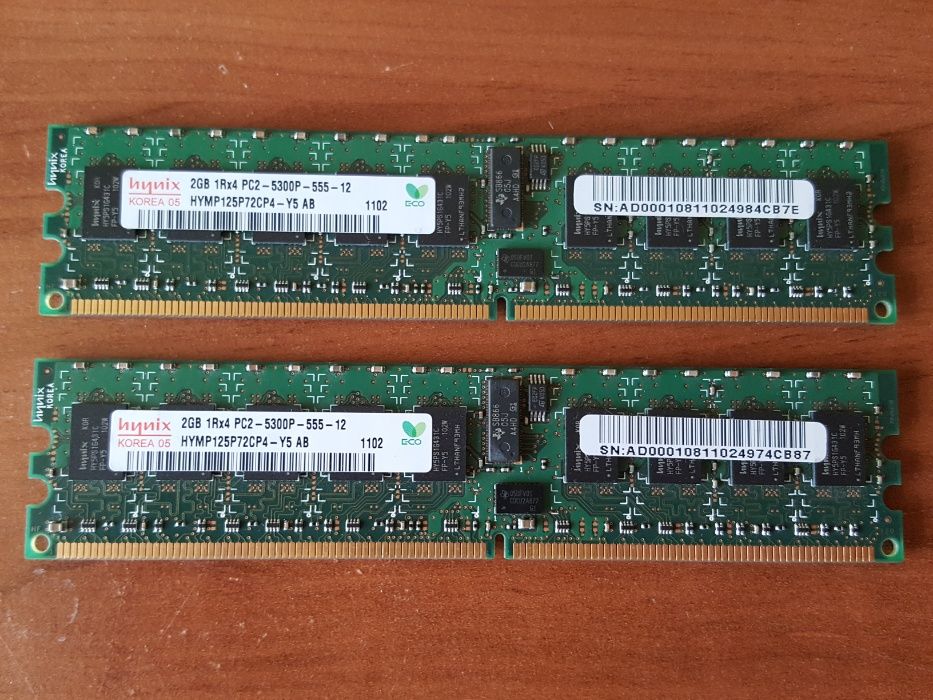 Pamięć RAM hynix 2GB 1Rx4 PC2-5300P-555-12