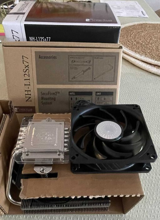 Cooler CPU Noctua NH-L12Sx77 Low-Profile+Ventoinha 120+Ventoinha 92