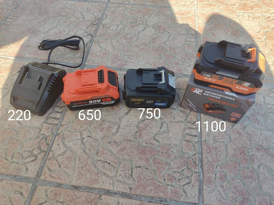 Зарядное,кейс,АКБ Pro-Craft, Stromo,TexAC,Makita,Milwaukee.