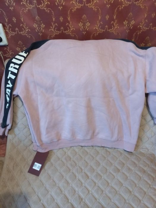 Стильний худі на утепленні велюр, оверсайз.