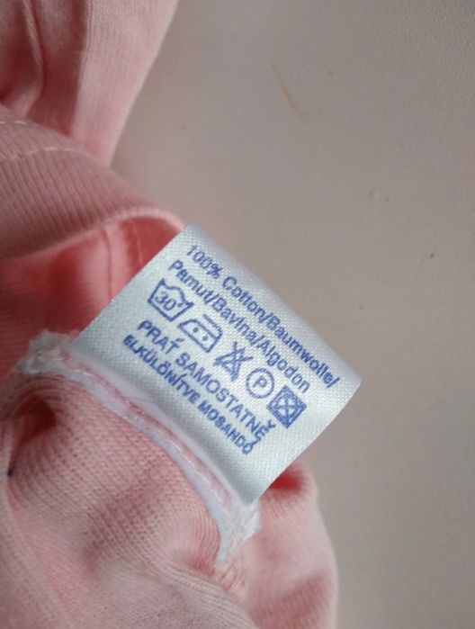 Koszulka na ramiączkach różowa z misiem, rozmiar XL - 100% bawełna