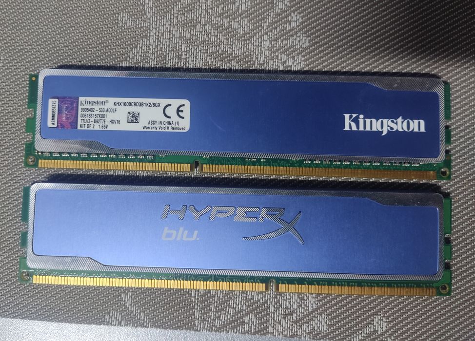 Оперативная память Kingston HyperX blu DDR3  1600 8Gb
