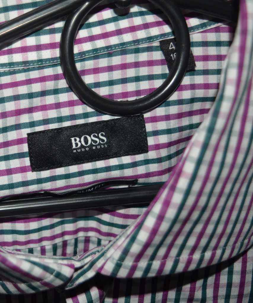 Koszula w kratkę Hugo Boss L 42