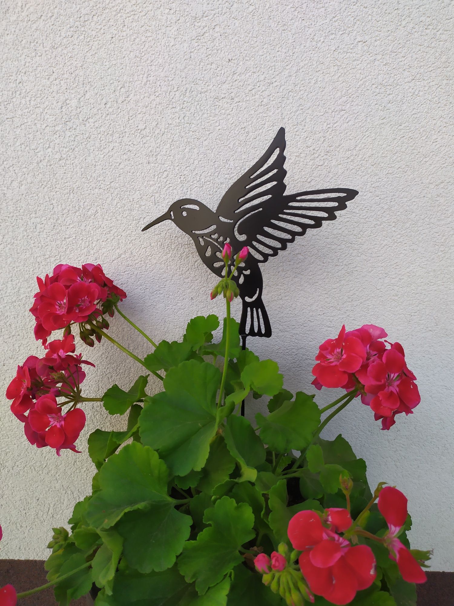 Koliber ozdoba do ogrodu na taras donicy balkon