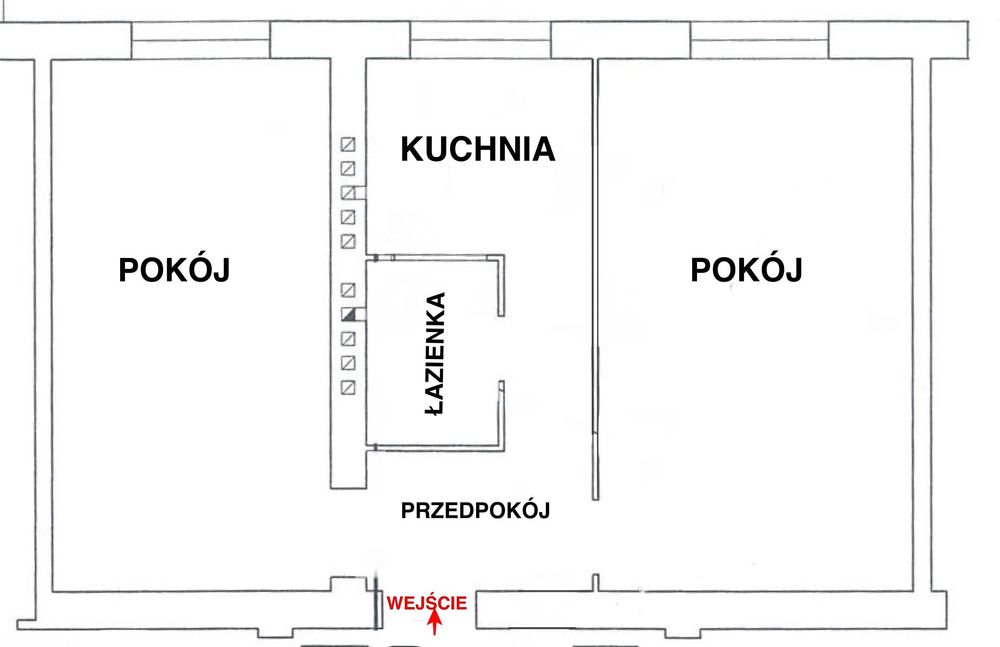 Metro Szwedzka /Praga Północ 2 pokoje do remontu