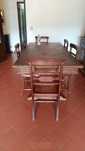 Mesa sala madeira maciça 190x90 antiga